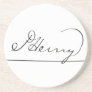 American Founding Father Patrick Henry's Signature Beverage Coasters