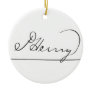 American Founding Father Patrick Henry's Signature Christmas Ornament