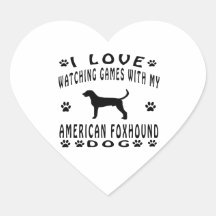 American Foxhound designs Sticker