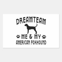 American Foxhound Dog Stickers