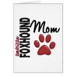 American Foxhound Mom 2 Greeting Card