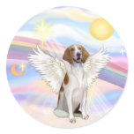 American Foxhound Round Stickers