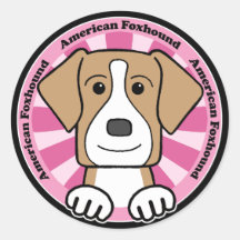 American Foxhound Stickers