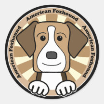 American Foxhound Stickers