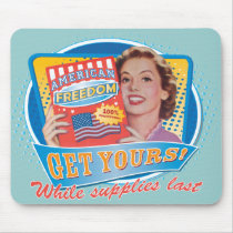 American Freedom Retro Mousepad by Libertymaniacs American Freedom Retro Mousepad