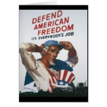 American Freedom World War 2 Greeting Cards
