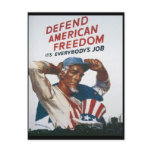 American Freedom World War 2 Postcard