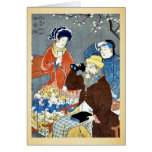 American, French, Chinese by Utagawa, Hiroshige Card