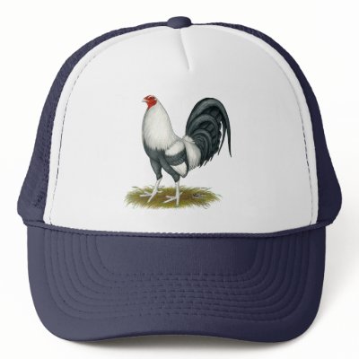 American Game Silver Blue Cock Mesh Hats by diane_jacky