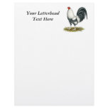 American Game Silver Blue Cock Custom Letterhead