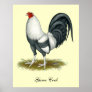 American Game Silver Blue Cock Posters