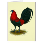 American Gamecock:  Brown Red Greeting Cards