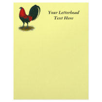 American Gamecock:  Brown Red Letterhead Design