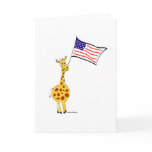 American Giraffe Greeting Card