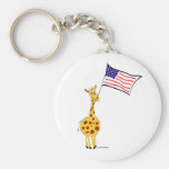 American Giraffe Key Chains