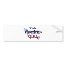 American Girl Bumper Sticker