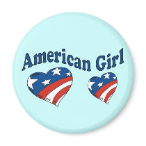 American Girl Magnet