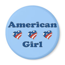 American Girl Refrigerator Magnet