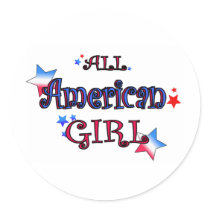 American Girl Sticker