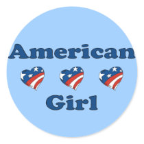 American Girl Sticker