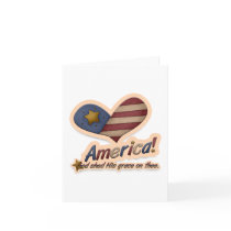 American God Shed His Grace On Thee Patriotic Greeting Cards