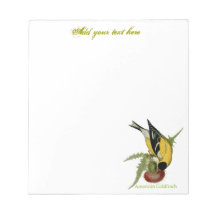 American Goldfinch Memo Notepads