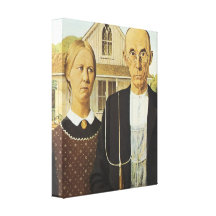 American Gothic, 1930 Gallery Wrap Canvas