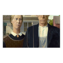 American Gothic by Grant DeVolson Wood Business Card Templates
