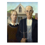 American Gothic by Grant DeVolson Wood Postcard