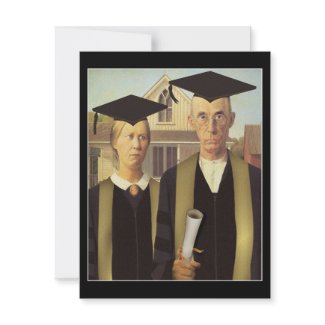 American Gothic Graduation zazzle_invitation