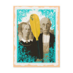AMERICAN GOTHIC KAYAKERS POSTCARD