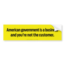 American Government Bumper Sticker