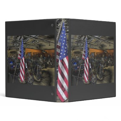 American Harley Davidson Vinyl Binder by SGT_SCI_FI