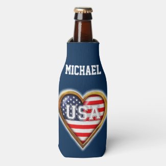 American Heart Bottle Cooler