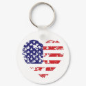 American Heart Keychain by artselectory American Heart Keychain