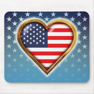 American Heart Mouse Pad