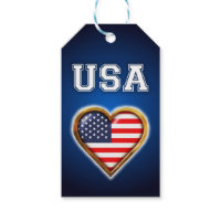 American Heart Pack Of Gift Tags