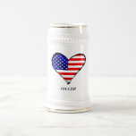 American heart USA Soccer lover US soccer gifts Mugs