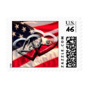 American Hearts Wedding Postage Love Military postage