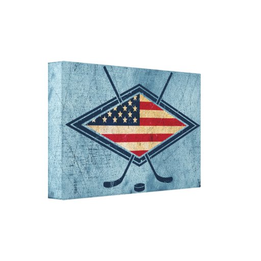 american hockey flag logo canvas print zazzle hockey ugly christmas sweaters