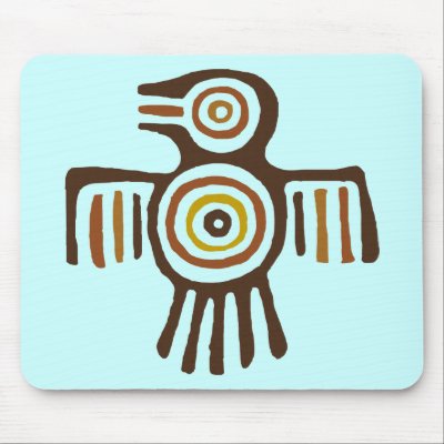 American Indian Bird Mousepad Zazzle_mousepad