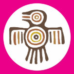 American Indian Bird Sticker