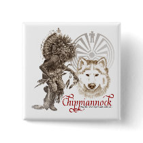 American Indian Button May The Great Spirit Walk