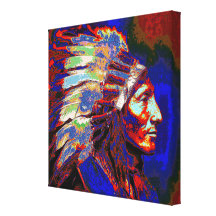 American Indian Chief Canvas Print