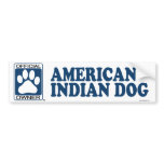 American Indian Dog Blue Bumper Stickers