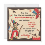 American Indian Girl Birthday Party Invitation
