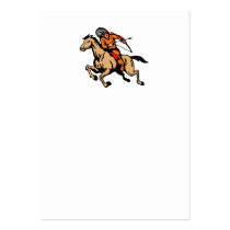 American Indian Riding Horse Bow And Arrow Business Card