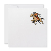 American Indian Riding Horse Bow And Arrow Custom Invite