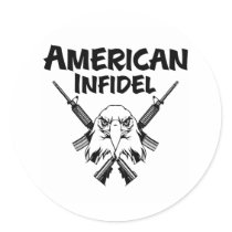 American Infidel Eagle stickers