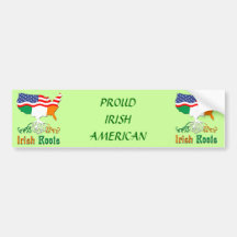 American Irish Roots Bumper Sticker